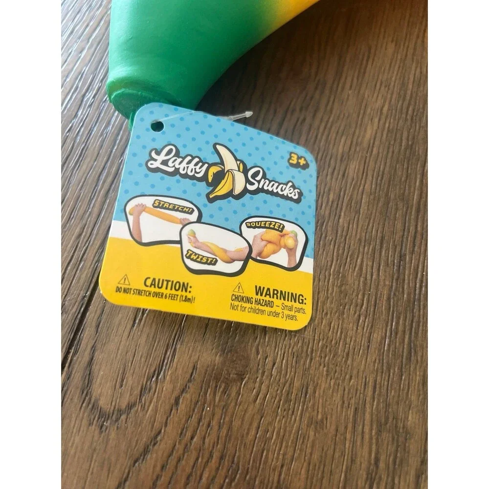 Toymendous Laffy Snacks Squishy Sensory Banana Stress Relieving